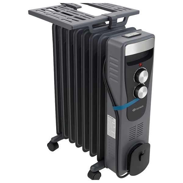 Elekta EOR1500 - Oil Radiator Heater - 15 Fins - Gray