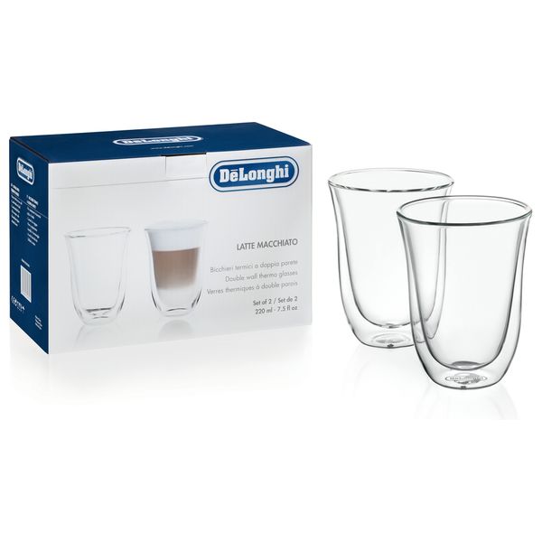 Delonghi DLSC312 - 2Glass-Latte Macchiato 330ml - Transparent