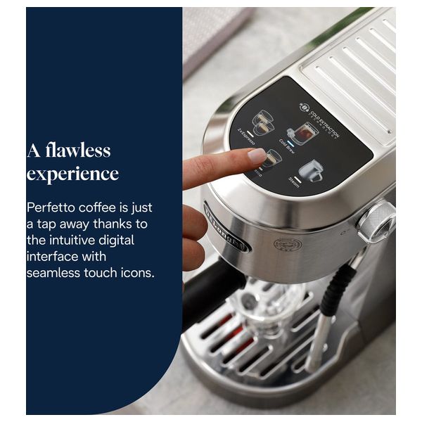  ماكينة إسبرسو ديلونجي - EC685M - بسعة 1.1 لتر - شاشة لمس ملونة - سلفر 