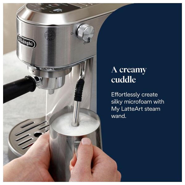  ماكينة إسبرسو ديلونجي - EC685M - بسعة 1.1 لتر - شاشة لمس ملونة - سلفر 