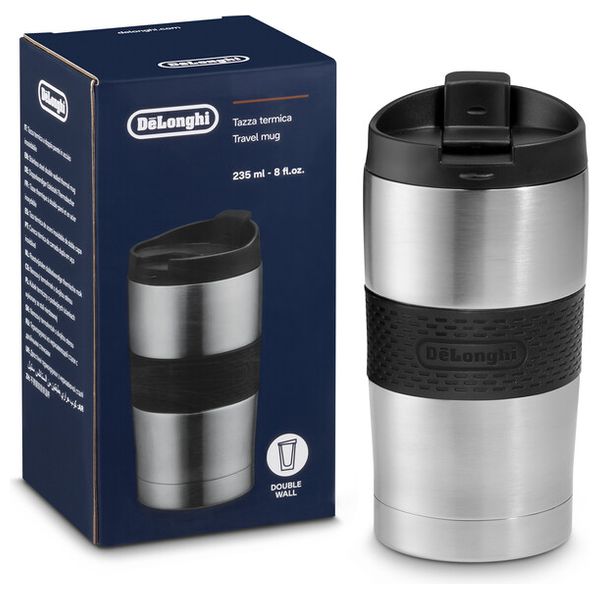  Delonghi DLSC074 - Travel Mug 235ml - Stainless Steel 