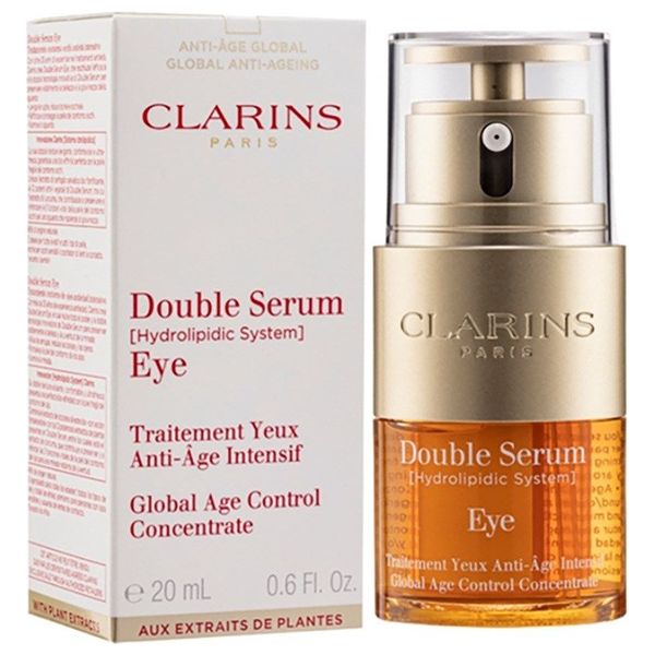 『1年保証』 Elryan: Clarins Double Serum Eye Anti Aging - 20ml アイケア