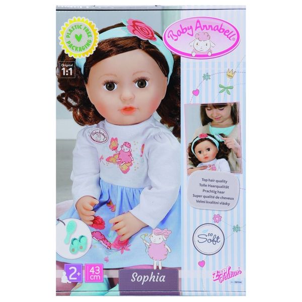  Baby Annabell Sophia Brunette Baby Doll 43 cm 