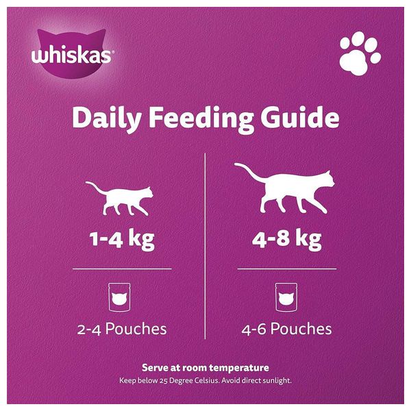  ويسكاس طعام قطط أسماك المحيط في جيلي - 80 غم 