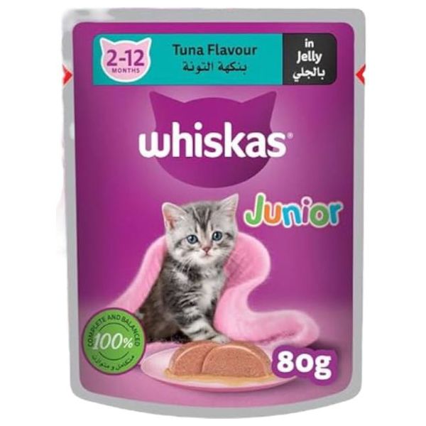 Whiskas Junior With Tuna in Jelly Cat Food - 80 g