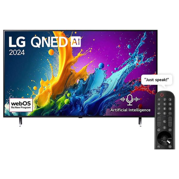  شاشة ال جي 55-انج فئة 55QNED80T6B - سمارت - 4K - QNED - إصدار 2024 - 60 هيرتز 