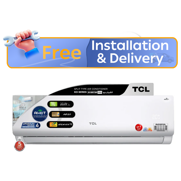  TCL TAC-36CHSA/KCI - 3 Ton - Wall Mounted Split - White - Inverter - Amp Control + Free Installation 