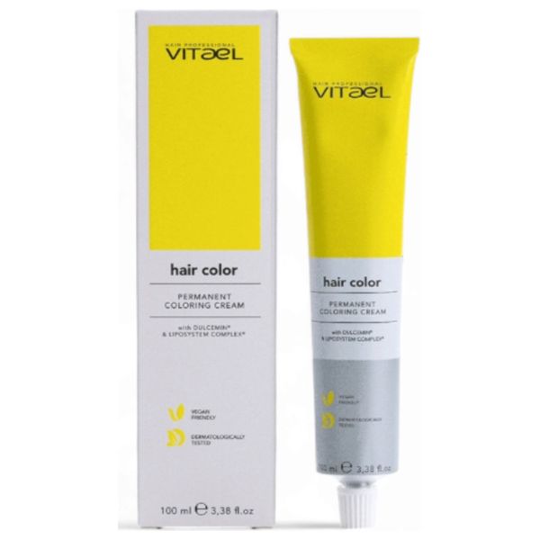 VITAEL HAIR COLOR COLORING CREAM 7.44 INTENSE COPPER BLOND - 100ML