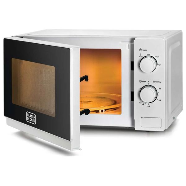  فرن ميكروويف بلاك اند ديكر - 20 لتر - MZ2020P-B5 - ابيض 