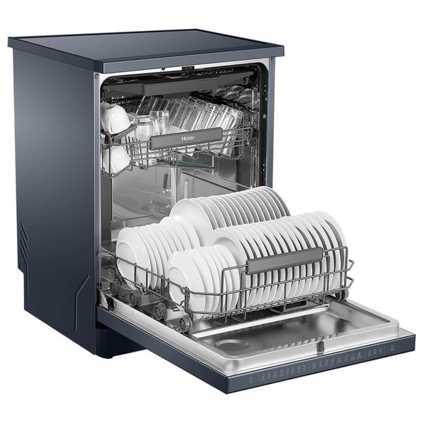  Haier HDWE16-46BK6IQ - 16 Sets - Dishwasher - Silver 