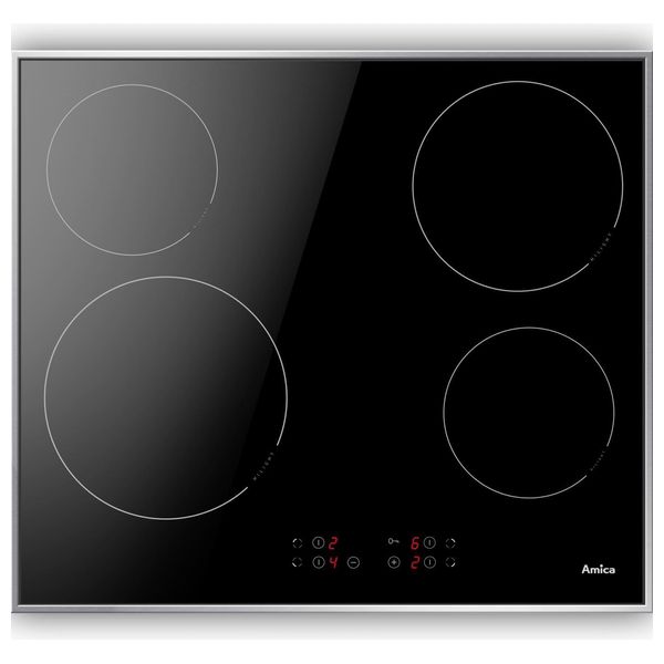  طباخ داخلي سيراميك أميكا - PC6400GT - اسود - 4 مشاعل 