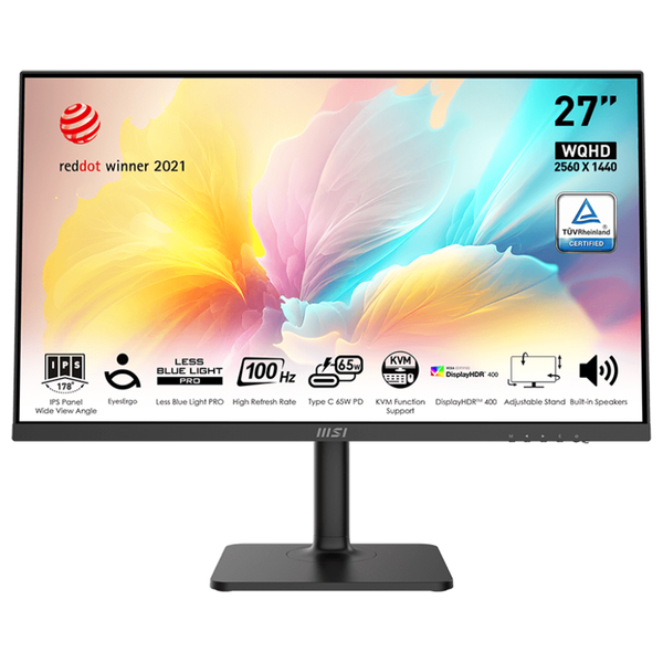  MSI 27-Inch MD272QXP - Flat Monitor - 1ms MPRT, 4ms GTG Response Time - FHD 