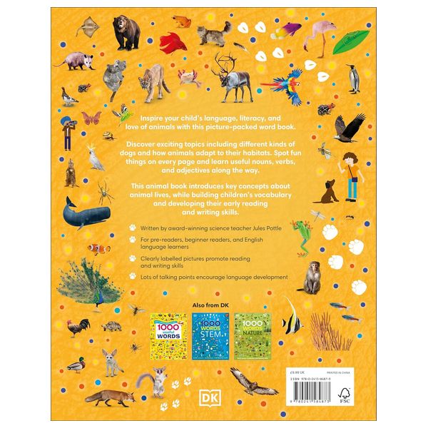 1000 Animal Words - English - Paperback 