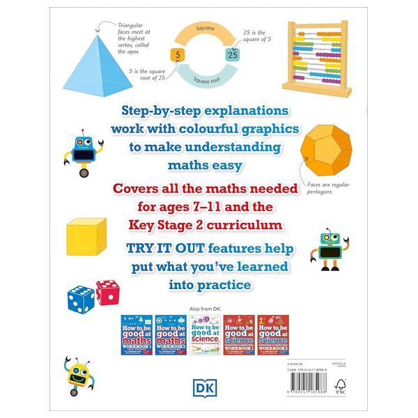  كتاب تعليم كيف تكون جيدًا في الرياضيات - انكليزي - غلاف ورقي 