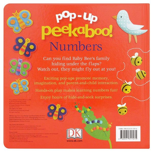 Pop-Up Peekaboo Numbers - English - Paperback