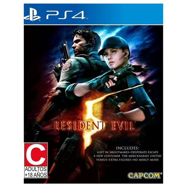 لعبة بلي ستيشن 4 - RESIDENT EVIL 5
