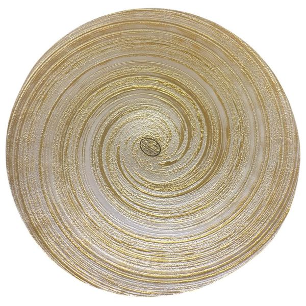  Gallery Home Swirl Bowl - 40 cm - White and Gold 