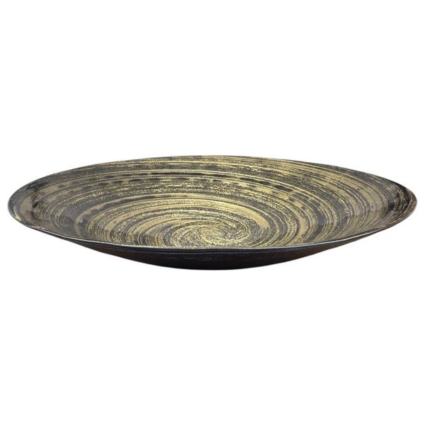 Gallery Home - Swirl Bowl - 40 cm - Black and Gold