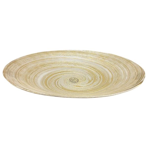  Gallery Home Swirl Bowl - 40 cm - White and Gold 