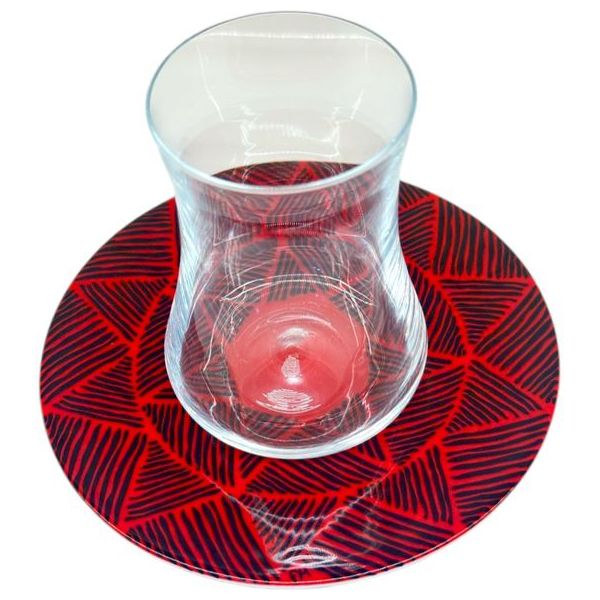 Gallery Home IST04 - 6 Pieces - Tea Glasses - Red