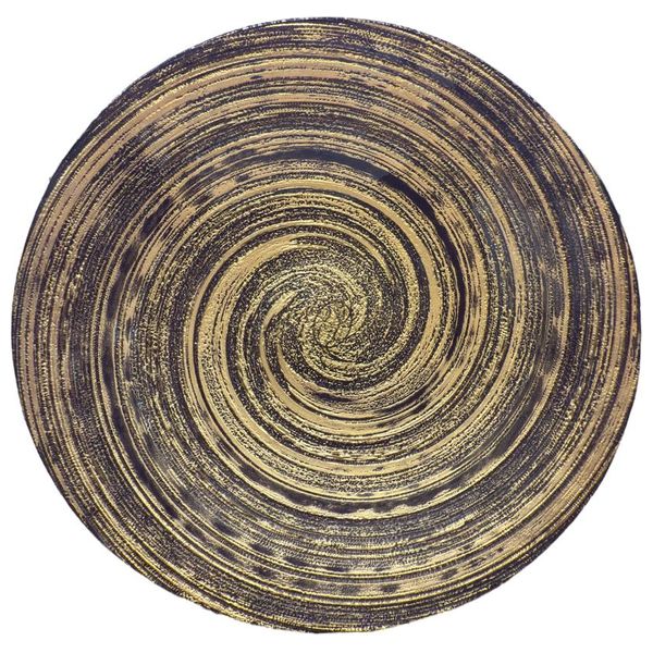 Gallery Home - Swirl Bowl - 40 cm - Black and Gold