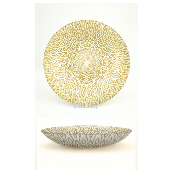 Gallery Home  Round Serving Bowl - 40 cm - Gold