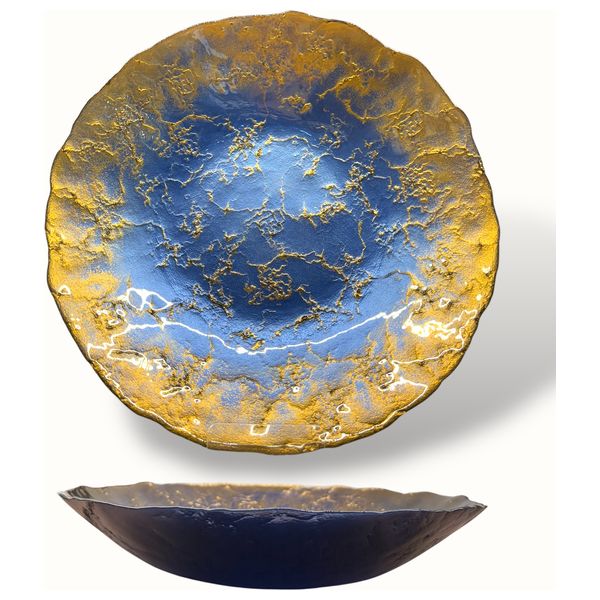  XD Collection Elegant Decorated Bowl - Dark Blue 