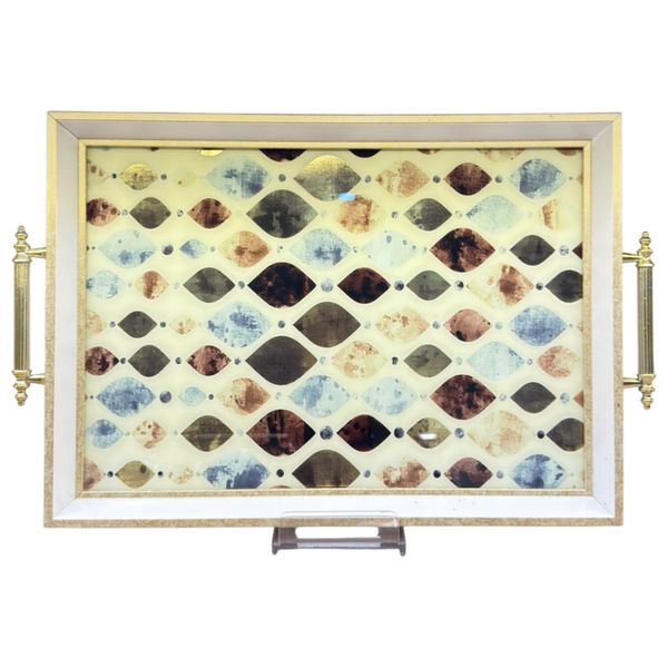 صينية تقديم كالاري هوم - 10624 - 31×46 cm - أبيض