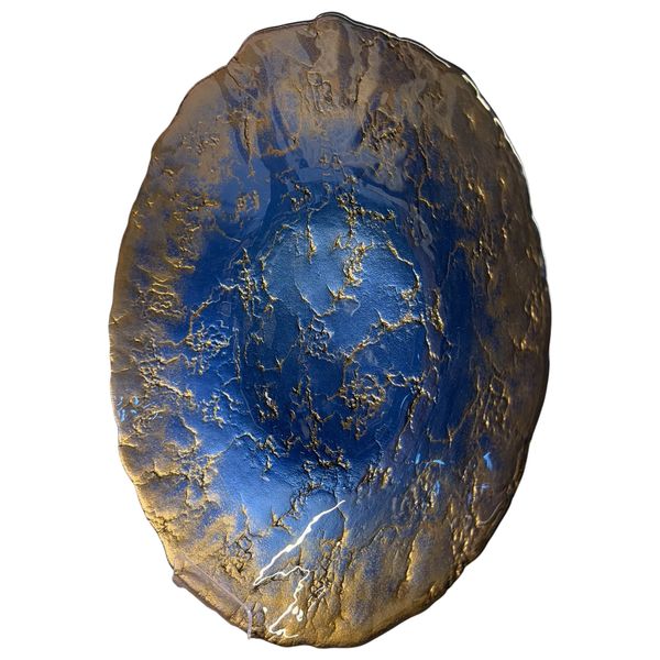  XD Collection Elegant Decorated Bowl - Dark Blue 