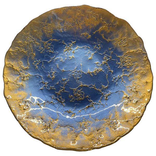  XD Collection Elegant Decorated Bowl - Dark Blue 