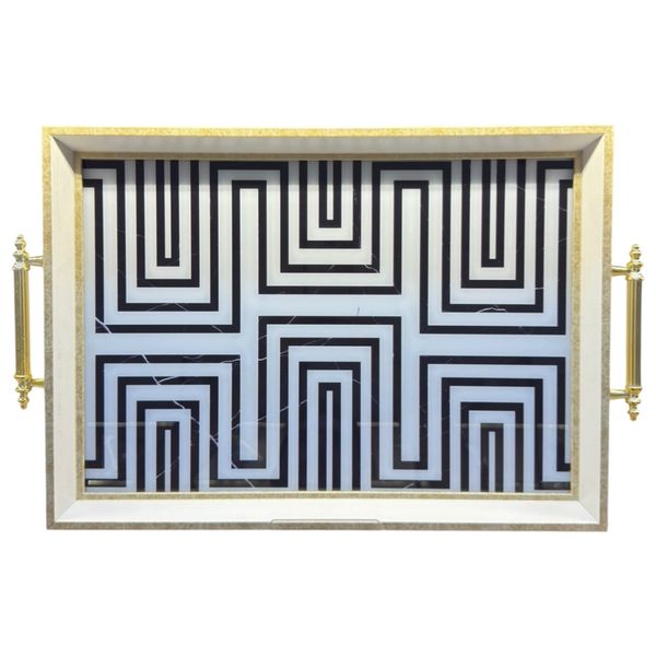 صينية تقديم كالاري هوم - 014 -31×46 cm - أسود