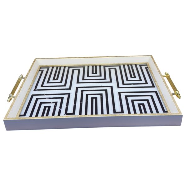 صينية تقديم كالاري هوم - 014 -31×46 cm - أسود