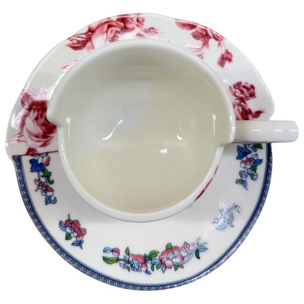  XD Collection Coffee Cup And Saucer, 6 Pieces - Multi Color 