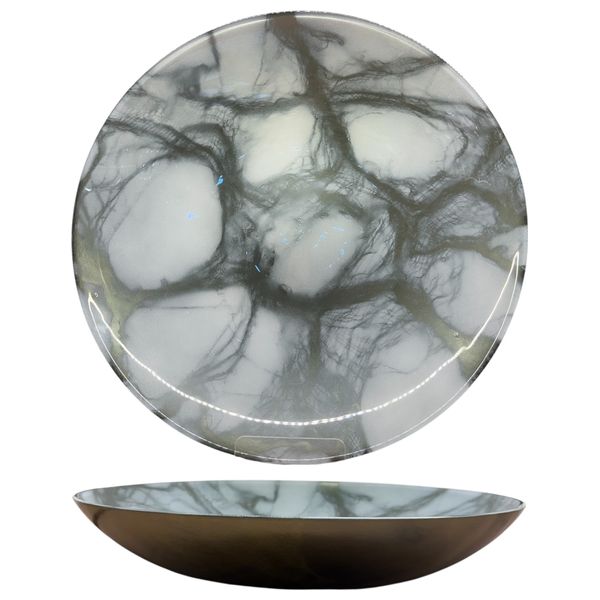  XD Collection Elegant Decorated Bowl - Grey 