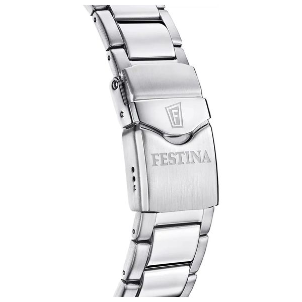  ساعة فيستينا للرجال - F20665/2 - عرض بعقارب, سوار من ستانلس ستيل - سلفر 