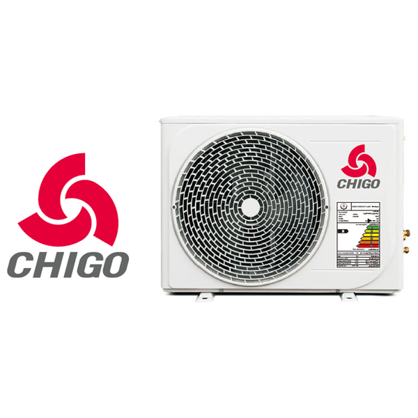  Chigo CT3HS-24000 - Wall Mounted Split AC - 2 Ton - Heating and Cooling - White 