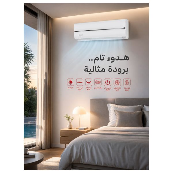  Chigo CT3HS-24000 - Wall Mounted Split AC - 2 Ton - Heating and Cooling - White 