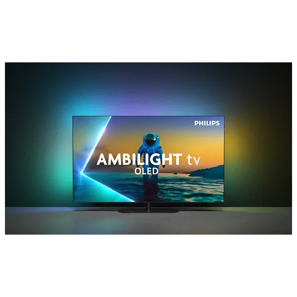  شاشة فيليبس - 65 انج - إضاءة محيطية - 4K - OLED - بدون إطار - محرك P5 بمعالجة الذكاء الاصطناعي للصورة المثالية -  144 هرتز - جوجل تي في - منشأ اوروبي 
