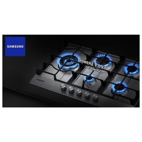  Samsung NA75J3030AS/ET - 5 Burners - Built-In Gas Cooker - Stainless Steel 