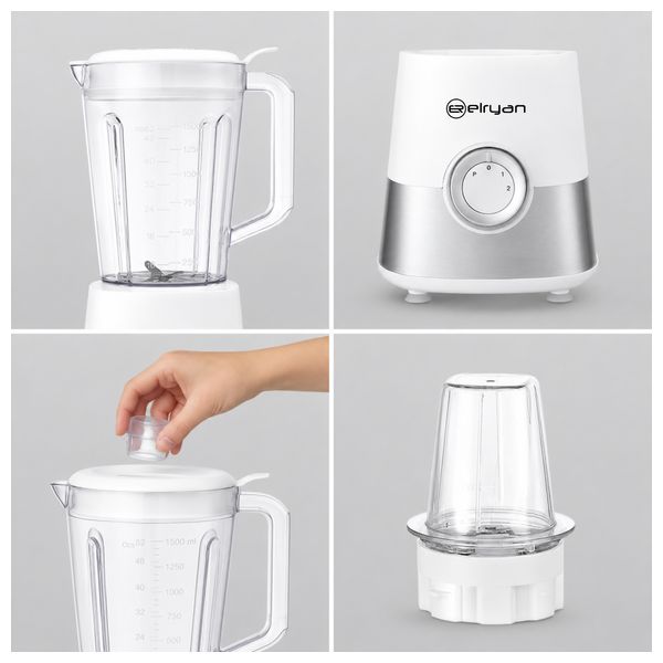  الريان خلاط وطاحونة 2 في 1 - 800 واط - BL15800W-G - أبيض 