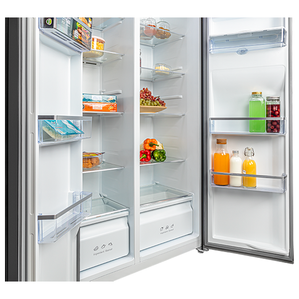 ثلاجة إكس فيجن ذات التصميم الفرنسي - 20 قدم - TS551-ASD - سلفر