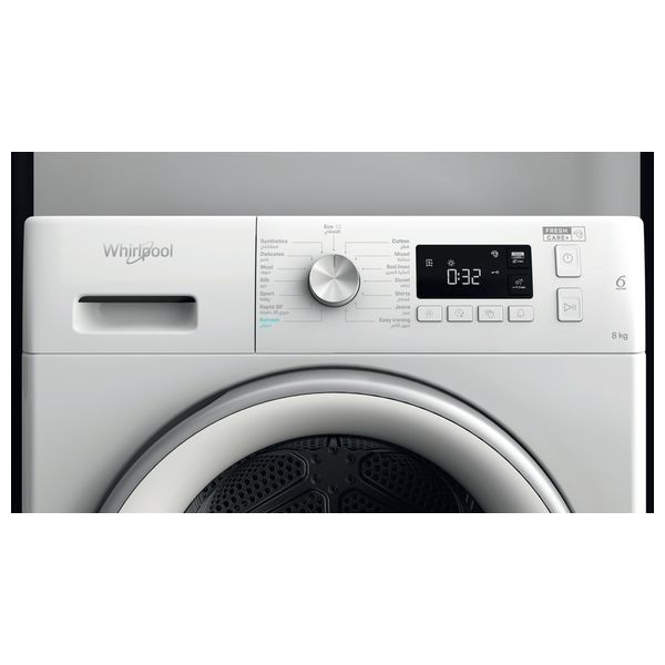 Whirlpool FFT M11 8X1WS GCC - 8Kg - Front Loading Dryer - White