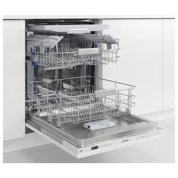  Whirlpool W8I HF58 TU UK - Built In Dishwasher - 14 Set - White 
