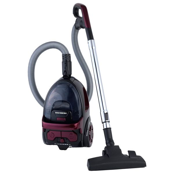  HAUSBERG HB-2822MV - 1200W - Bagless Vacuum Cleaner - Burgundy 