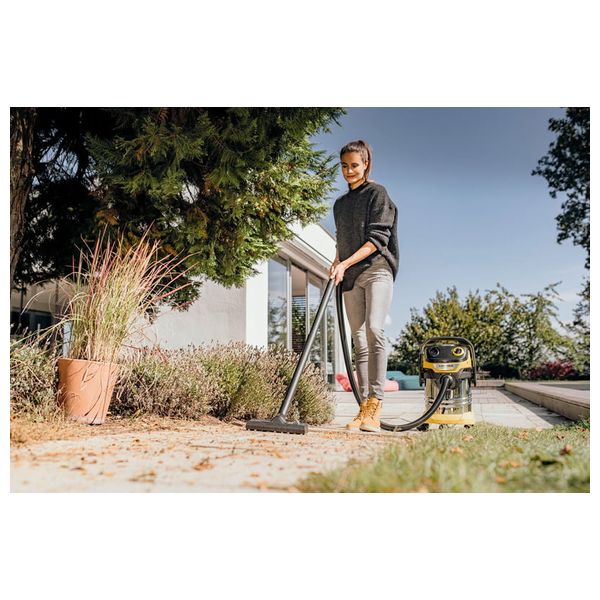  مكنسة كارشر كهربائية رطبة وجافة - 1100 واط - 25 لتر - WD5S - 35L - ستانلس ستيل 