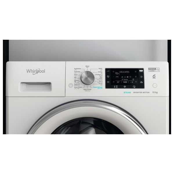  Whirlpool FFD10449CVGCC - 10 Kg - 1400RPM - Front Loading Washing Machine - White 