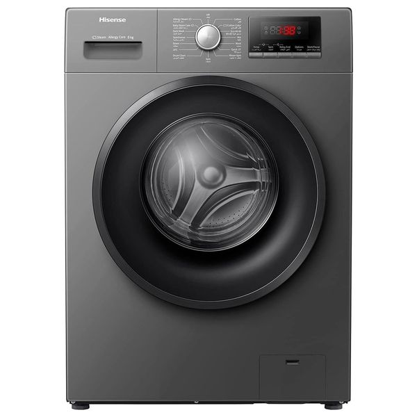  Hisense WFPV8012EMT - 8Kg - 1200RPM - Front Loading Washing Machine - Gray 