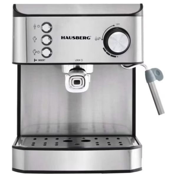  HAUSBERG HB-3725IN - Coffee Maker - Silver 