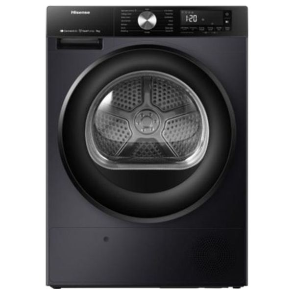 Hisense DH7S107BB - 10Kg - Front Loading Dryer - Black Titanium