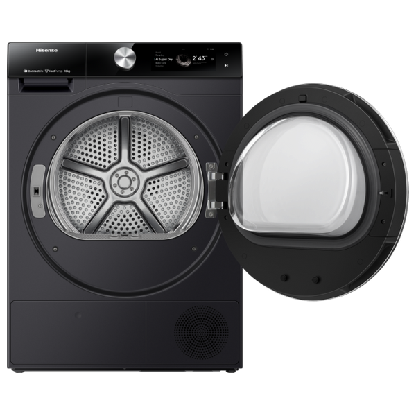 Hisense DH7S107BB - 10Kg - Front Loading Dryer - Black Titanium